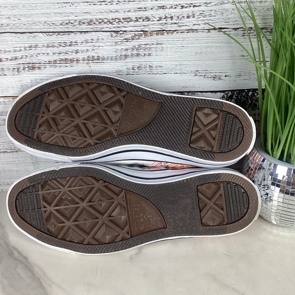 Converse size 9 Madison Wordmark Canvas White Sneakers Multicolor Tennis Shoes - Picture 8 of 12